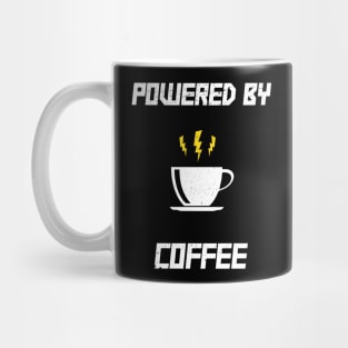 Powered By Coffee - Caffeine Addiction Coffee Lover Mug